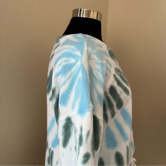 Lucky Brand Tie Dye Crop White Sweatshirt Size L - Picture 6 of 10